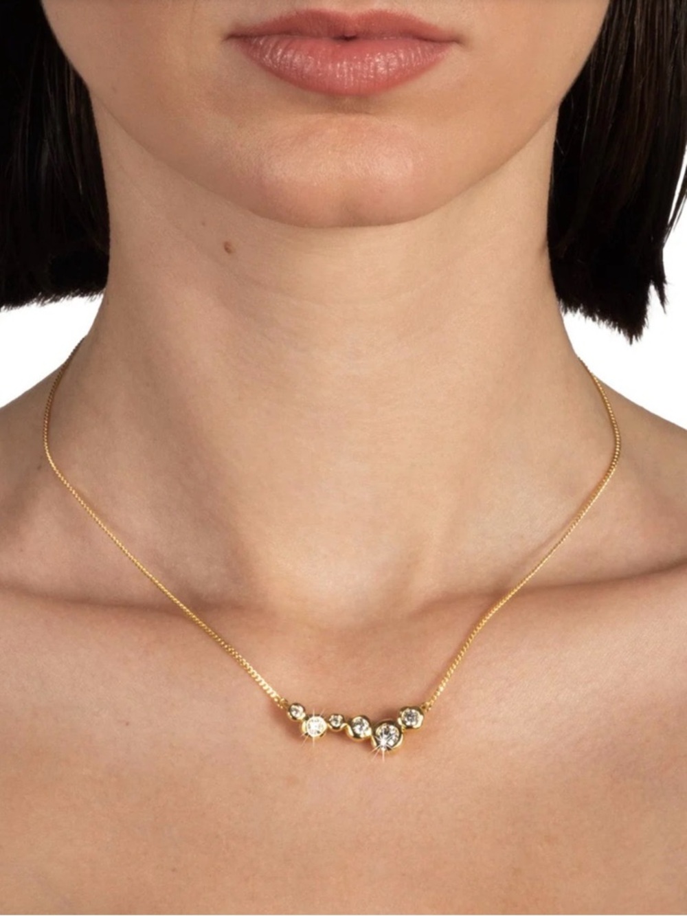 NEW Asterales Gold Constellation Necklace Clear CZ NEW Alexis Bittar JL25